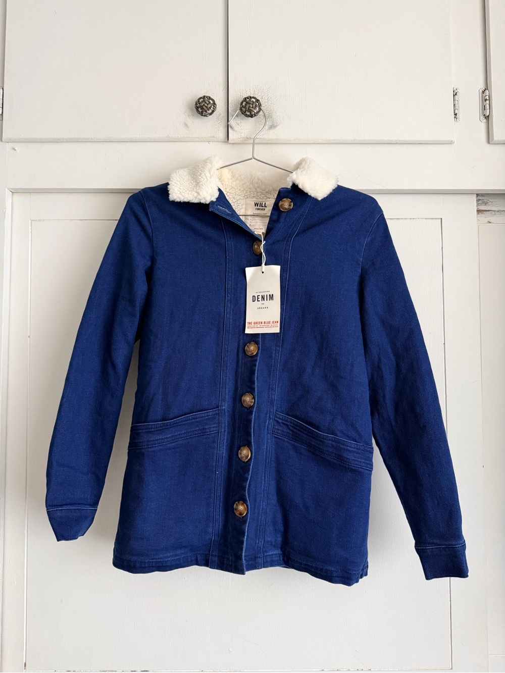 Sezane Will Jacket - Denim Blue
